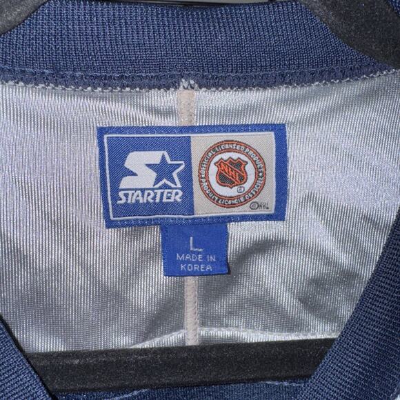 Vintage 90s Starter NHL Nashville Predators Embroidered Hockey Jersey Size L - Picture 5 of 7